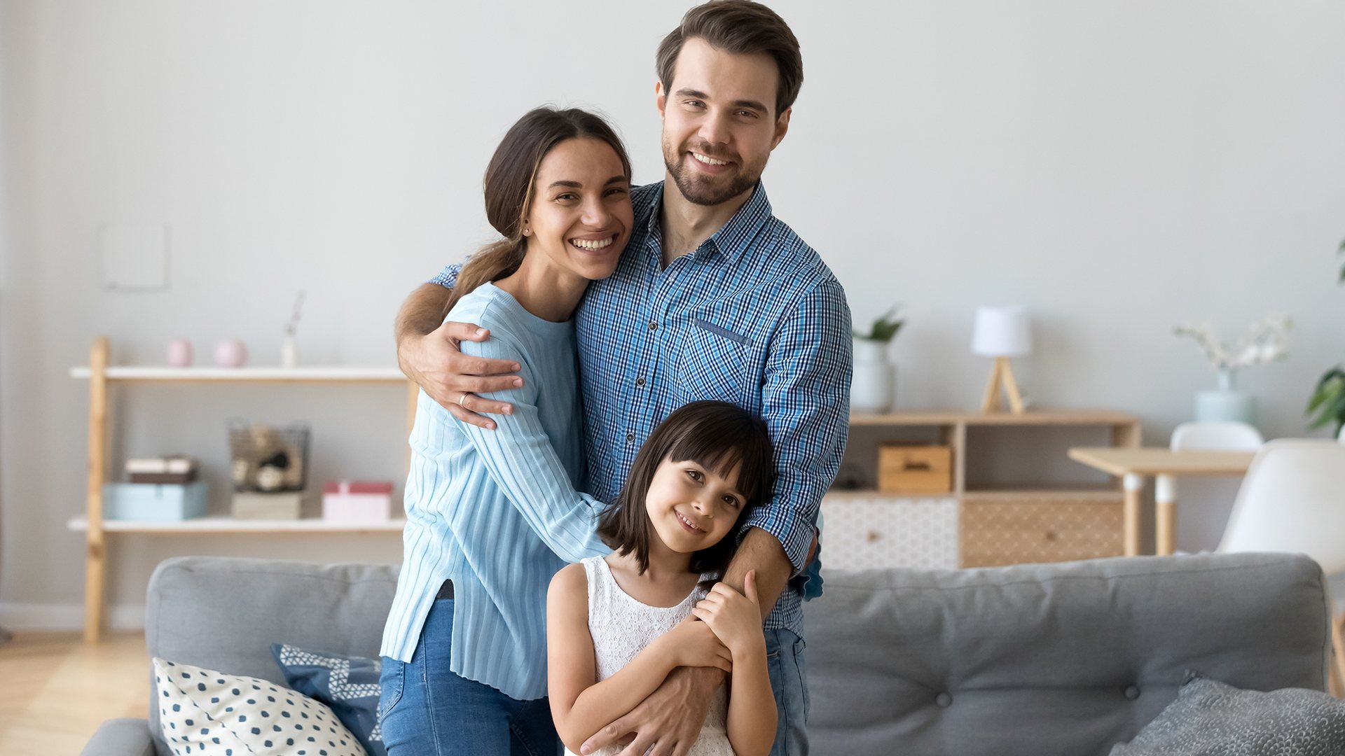 A family sharing a happy moment